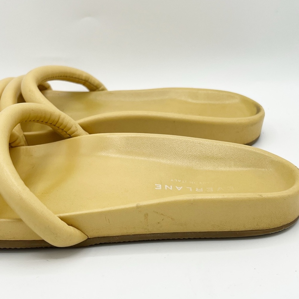 Everlane The Form Three-Strap Yellow Sandal Size 7 - Picture 6 of 11